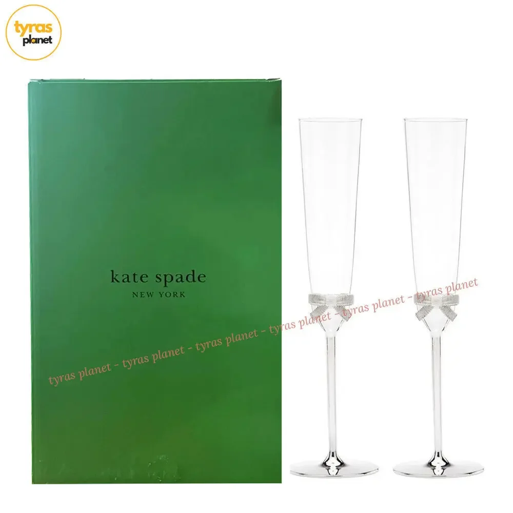 Kate Spade new york Set of‎ 2 Grace Avenue Toasting Flutes - NEW IN BOX